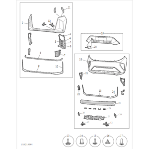 Maxus MIFA 9 2021-2024 Front Bumper C00345690