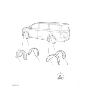 Maxus MIFA 9 2021-2024 Wheelhouse Liner C00059723