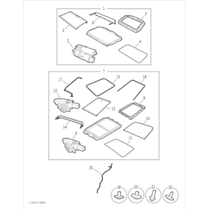 Maxus MIFA 9 2021-2024 Sunroof C00075434
