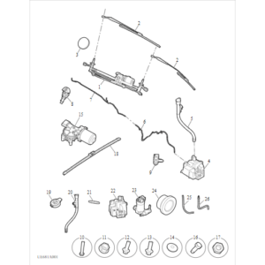 Maxus MIFA 9 2021-2024 Front Wiper And Washer C00433307