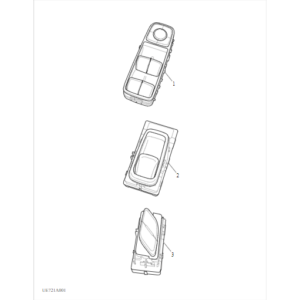 Maxus MIFA 9 2021-2024 Window Lift Switch C00293278