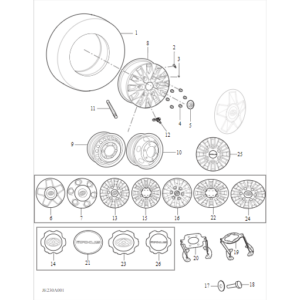 Maxus Deliver 9 2019-2024 Tire Wheel Trim C00267957