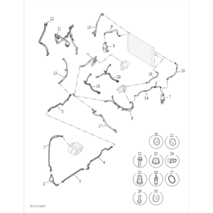 Maxus Deliver 9 2019-2024 Refrigerant Plumbing & Hardware C00173631