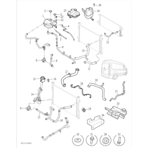 Maxus Deliver 9 2019-2024 Coolant Plumbing & Hardware C00229310