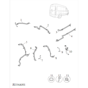 Maxus Deliver 9 2019-2024 Interior Heating Pipe C00156037