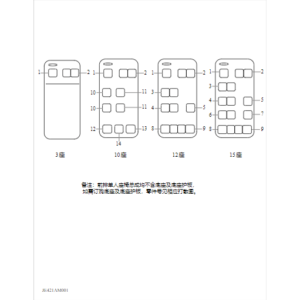 Maxus Deliver 9 2019-2024 Fuel Cell Vehicle Seats Layout C00368318