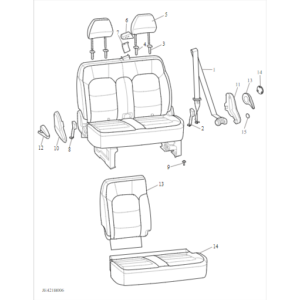 Maxus Deliver 9 2019-2024 Subdrivers Split Double Seat C00316328