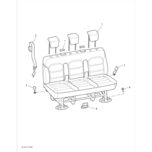 Maxus Deliver 9 2019-2024 Rear Row Ix Seat C00216423