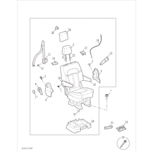 Maxus Deliver 9 2019-2024 Rr Sin Wide Seat Type 1 C00068478