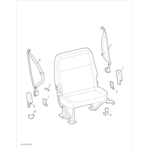 Maxus Deliver 9 2019-2024 Rear Double Seat C00333068-D050