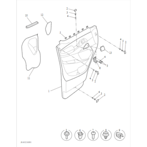 Maxus Deliver 9 2019-2024 Front Door Trim C00085858