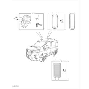 Maxus Deliver 9 2019-2024 Interior Lamp B00005370