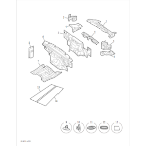 Maxus Deliver 9 2019-2024 Sound Insulation Heat Insulation C00337021