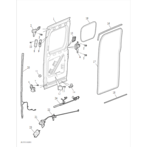 Maxus Deliver 9 2019-2024 Side Sliding Door C00076864