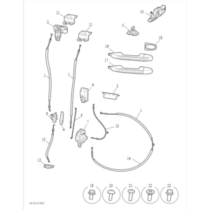 Maxus Deliver 9 2019-2024 Rear Door Handle And Door Lock B00004762