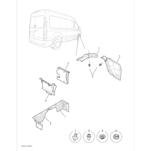 Maxus Deliver 9 2019-2024 Wheelhouse Liner B00005330