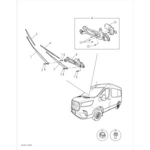 Maxus Deliver 9 2019-2024 Wiper Lhd C00212072